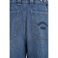 Blue Cotton Jeans Denim