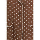 Brown Silk Pattern Shirt