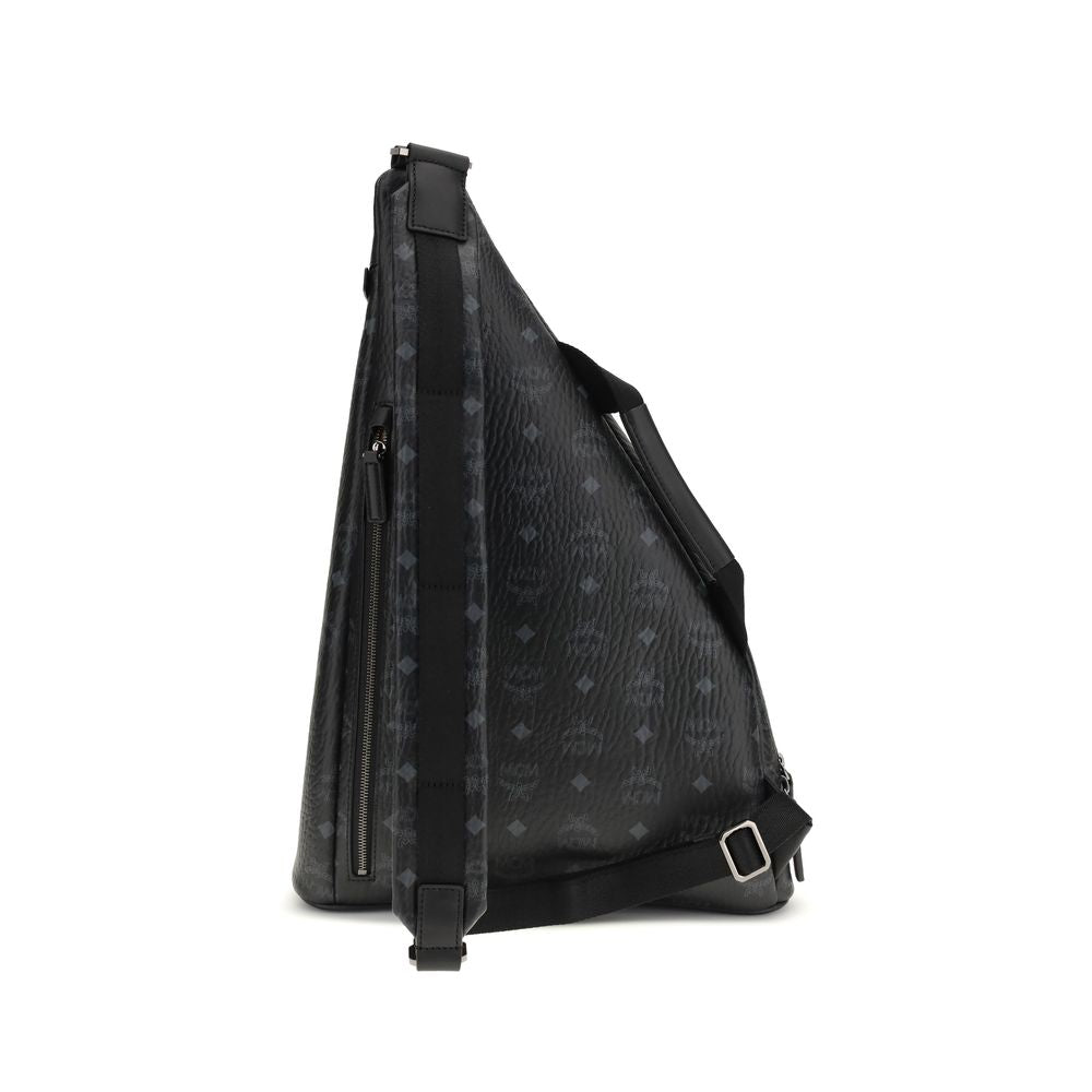 Black Fabric Shoulder Bag