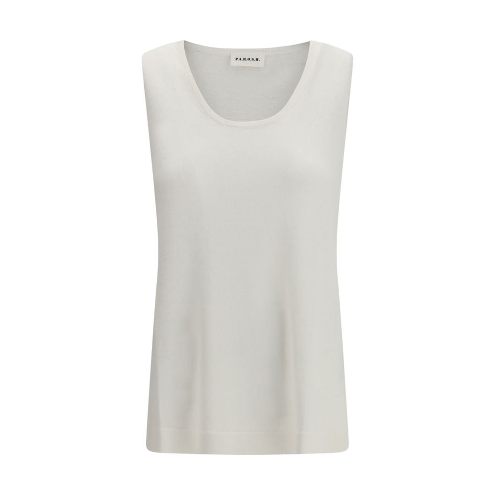 White Linen Tank Tops