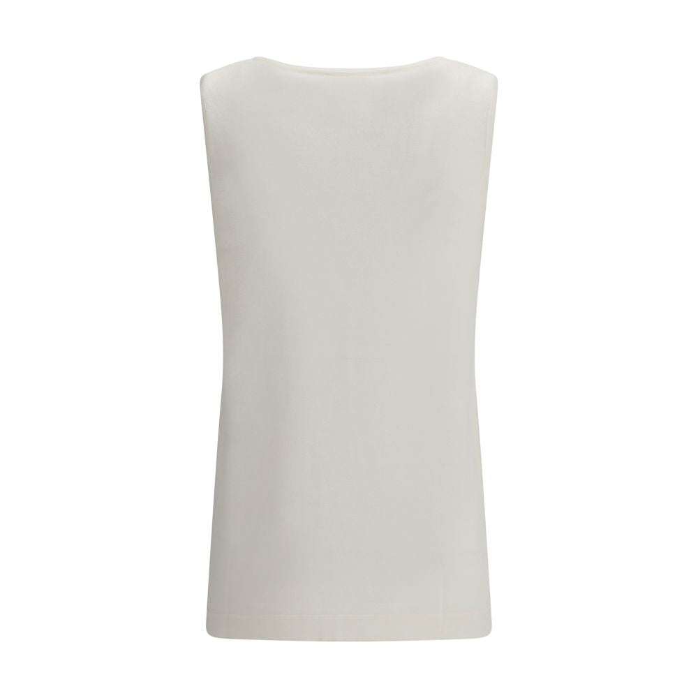 White Linen Tank Tops