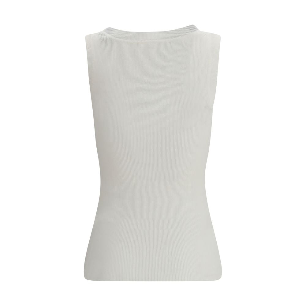 Cream Cotton Tank Tops
