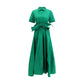 Bicolor Polyester Casual Dress