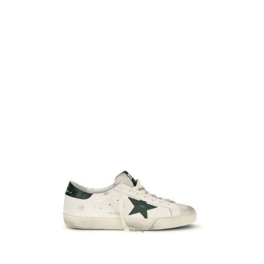 White Calf Leather Bos Taurus Low Top Sneakers