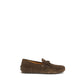 Brown Calf Leather Bos Taurus Slip-On Loafers