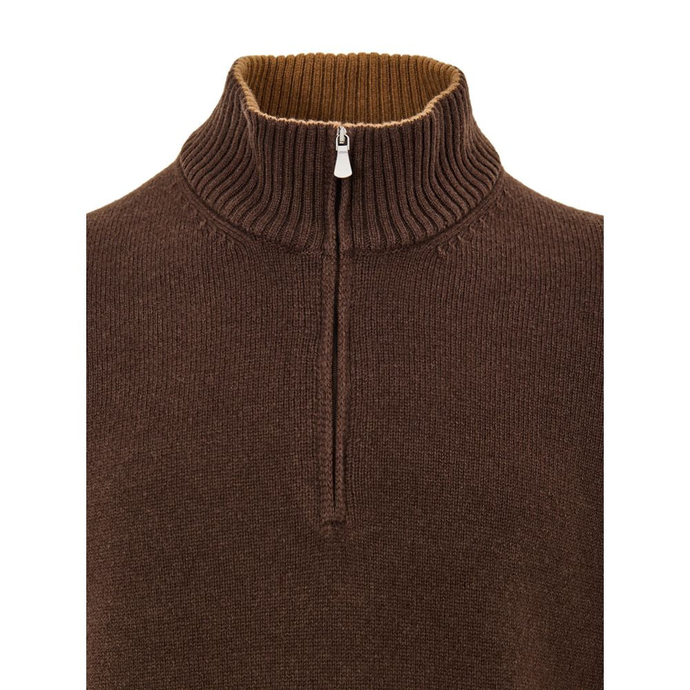 Brown Wool Turtleneck