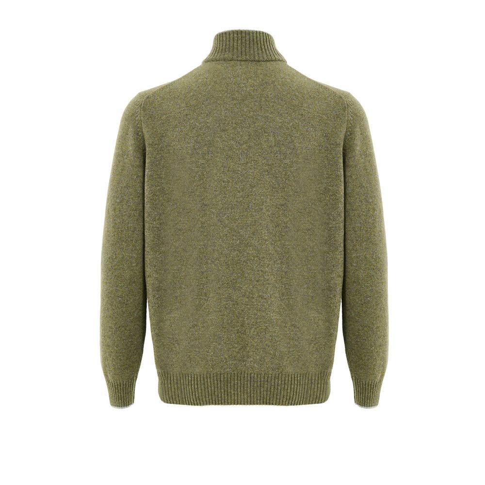 Green Wool Turtleneck