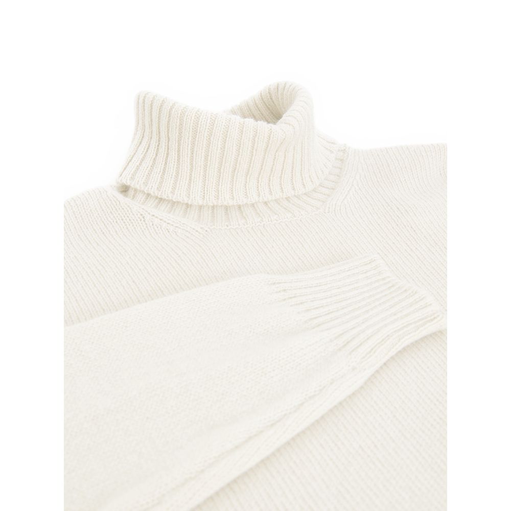 White Wool Turtleneck