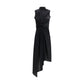Black Polyamide Casual Dress