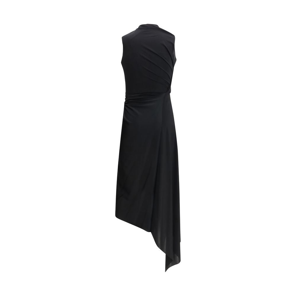 Black Polyamide Casual Dress