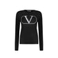 Black Virgin Wool Sweatshirt