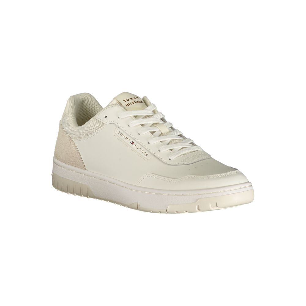 Bianco Polyurethane Men Sneaker