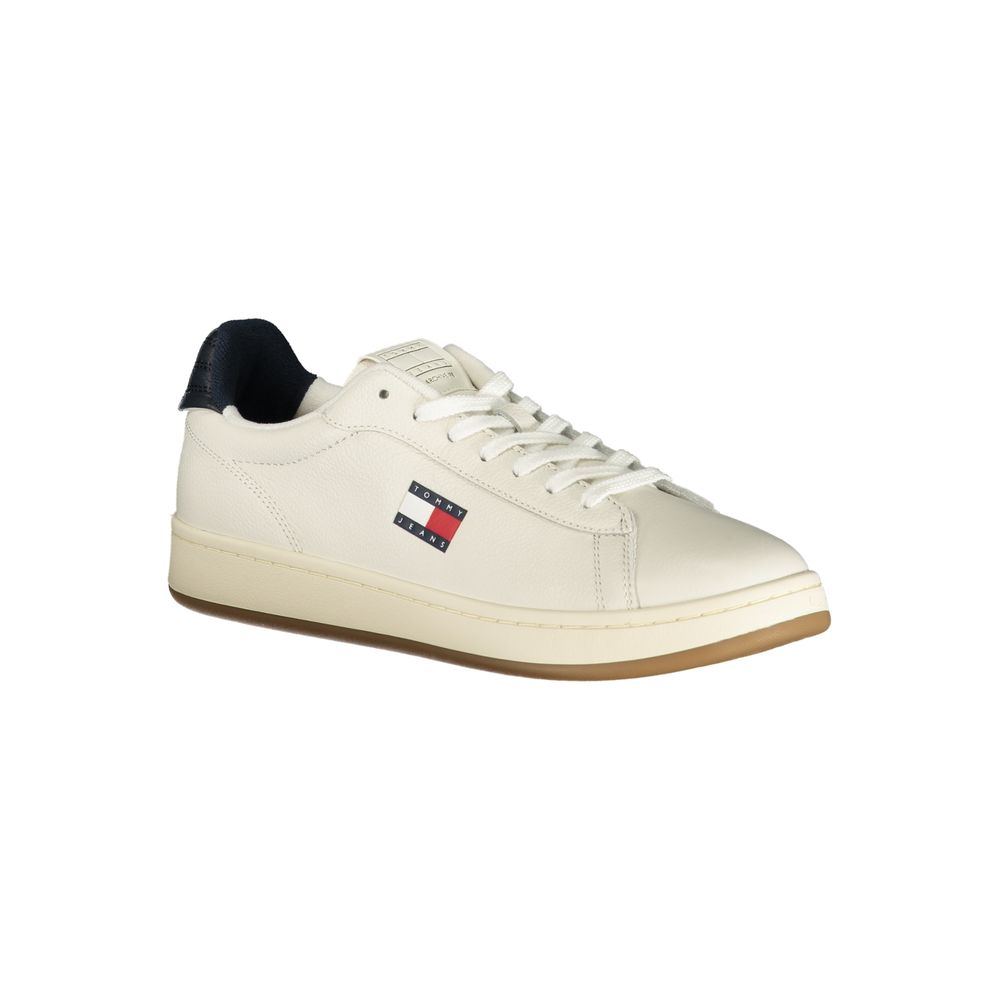 Bianco Polyurethane Uomo Sneaker