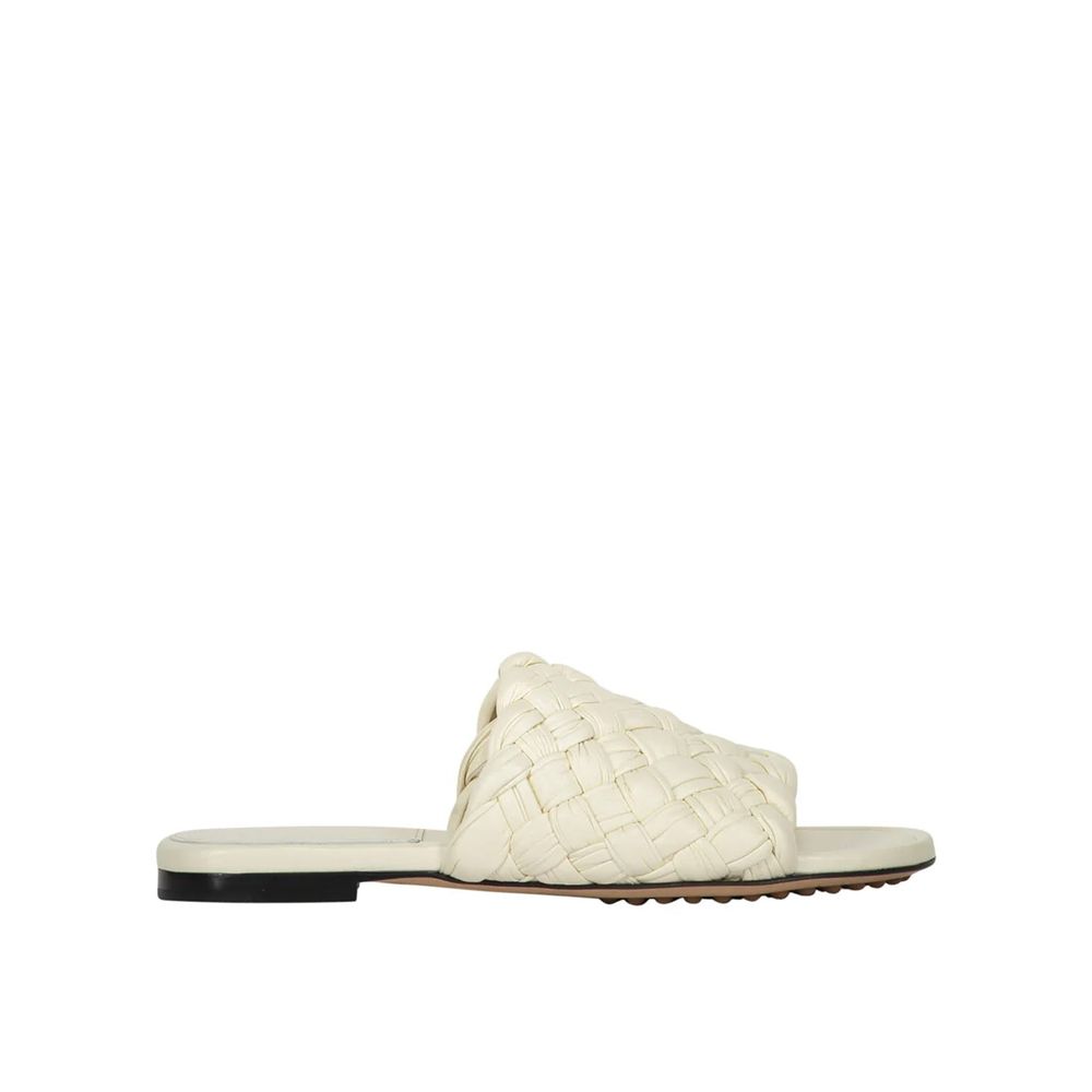 White Lamb Leather Mules