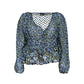 Blue Polyester Women Blouse