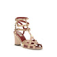 White Goatskin Platform Sandals