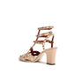 White Goatskin Platform Sandals