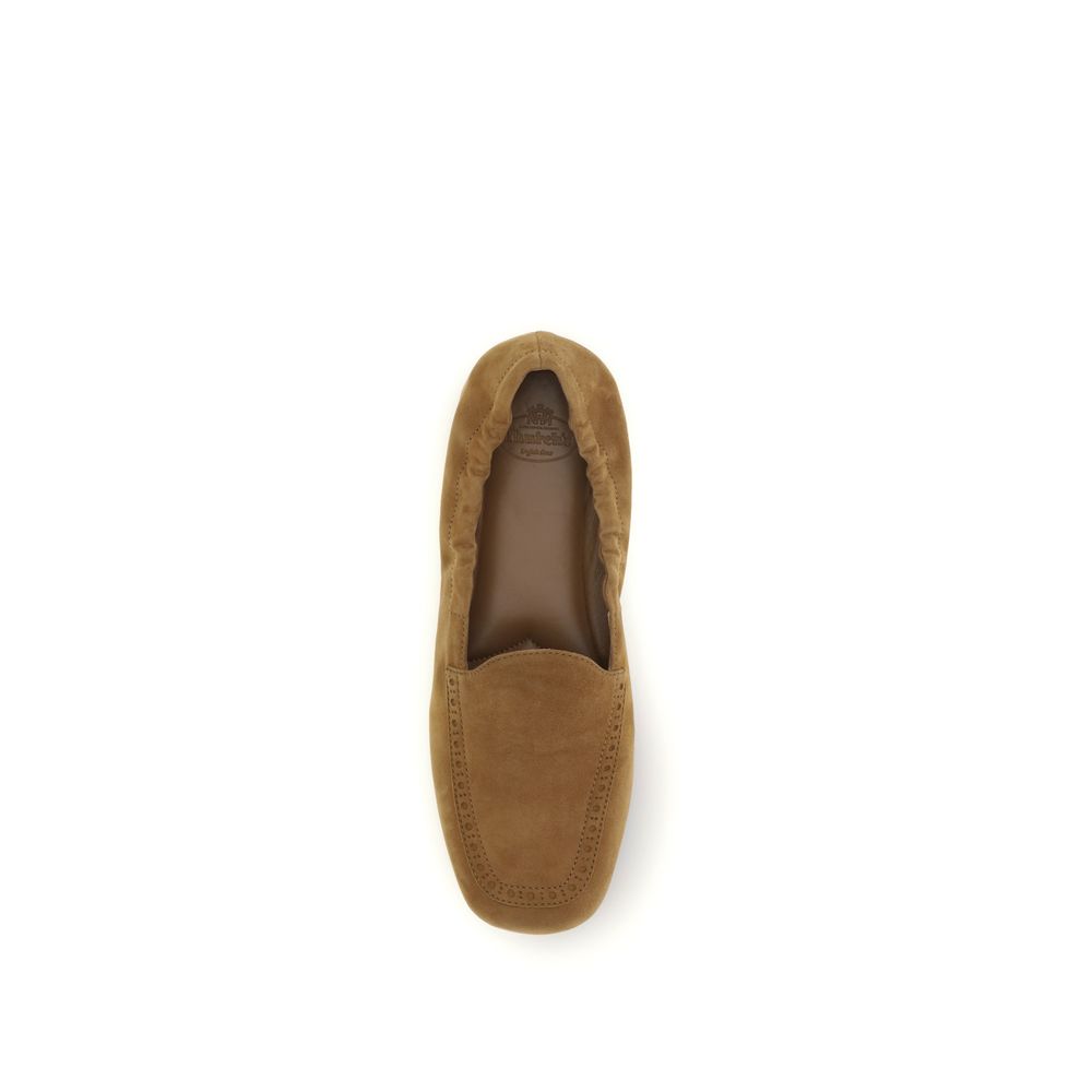 Brown Calf Leather Bos Taurus Slip-On Loafers