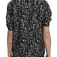 Elegant Musical Instrument Silk Top