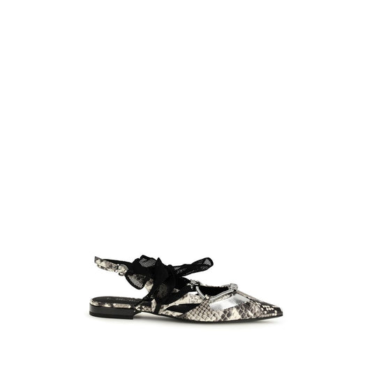 Multicolor Calf Leather Bos Taurus Ballet Flats