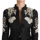 Elegant Black Silver Baroque Jacket