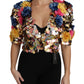 Enchanted Sicily Crystal-Embellished Short Jacket