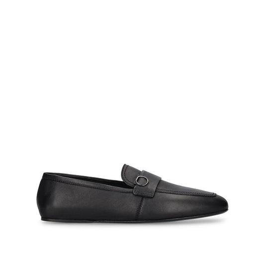 Brown Calfskin Slip-On Loafers