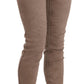 Chic Brown Slim Fit Skinny Jeans