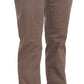 Chic Brown Straight Cut Trousers