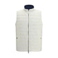 White Polyamide Sleveless Jacket