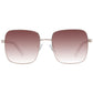 Rose Gold Metal Sunglasses