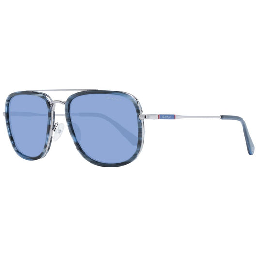 Blue Metal Sunglasses