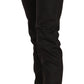 Cotton Black Mid Waist Skinny Denim Jeans