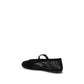 Black Cotton Ballet Flats
