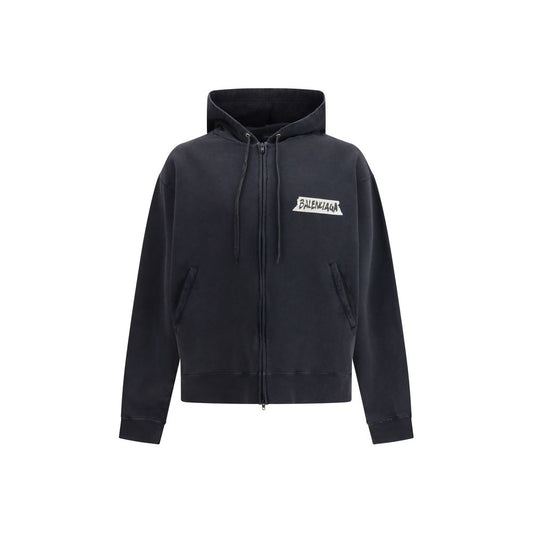 Black Cotton Sweatshirt