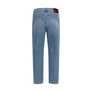 Blue Cotton Slim Fit Jeans