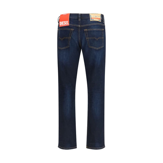 Blue Cotton Relaxed Fit Jeans