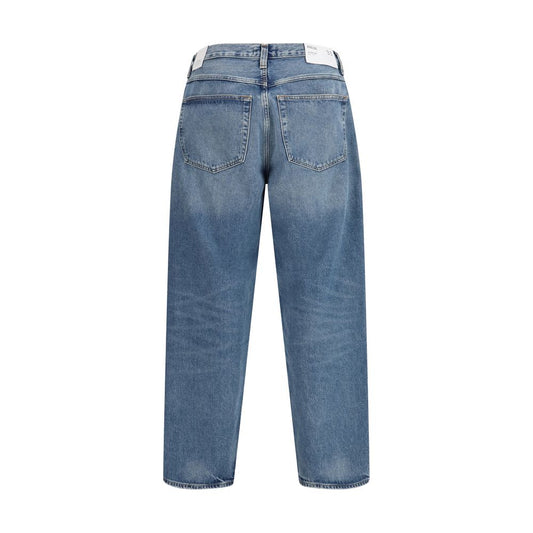 Light Blue Recycled Cotton Tapered Jeans