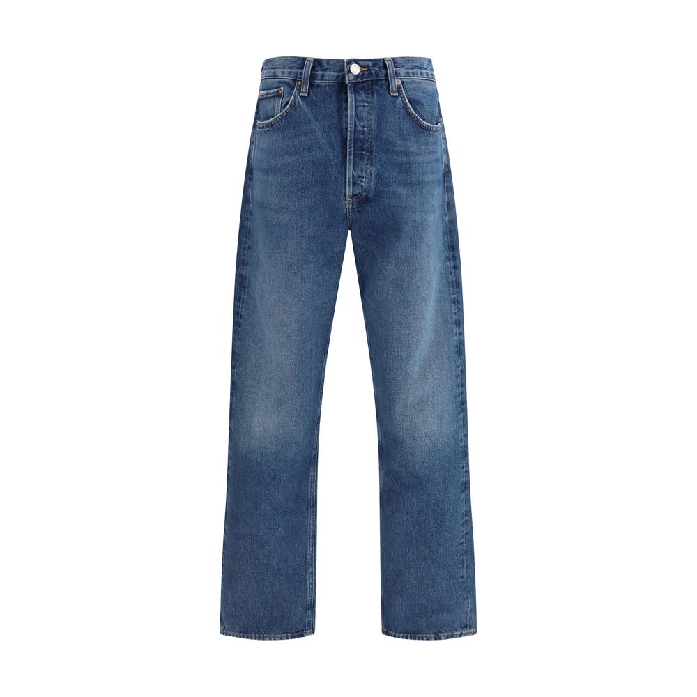 Blue Cotton Relaxed Fit Jeans