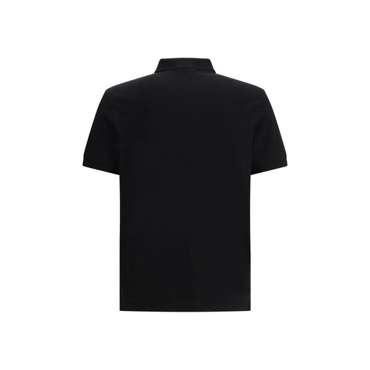 Black Cotton Polo Shirt