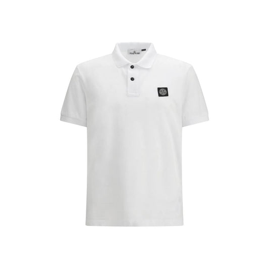 White Cotton Polo Shirt