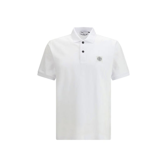 White Cotton Polo Shirt