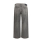 Gray Cotton Relaxed Fit Jeans