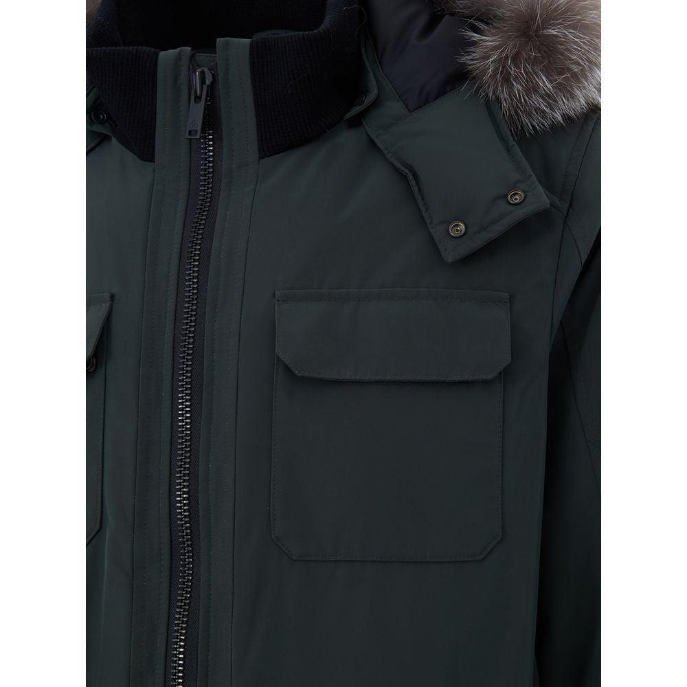 Green Nylon Parka
