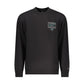 Black Cotton Men Sweatshirt