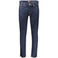 Blue Cotton Men's Slim Tapered Jeans
