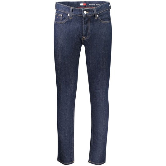 Blue Cotton Men's Slim Tapered Jeans