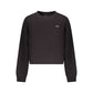 Black Cotton Women Sweatshirt