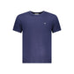 Blue Cotton Men's T-Shirt