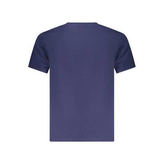 Blue Cotton Men's T-Shirt